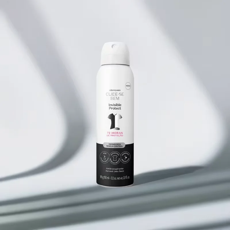 Antitranspirante Aerosol Jato Seco Cuide-se Bem Invisible Protect 90g/150ml