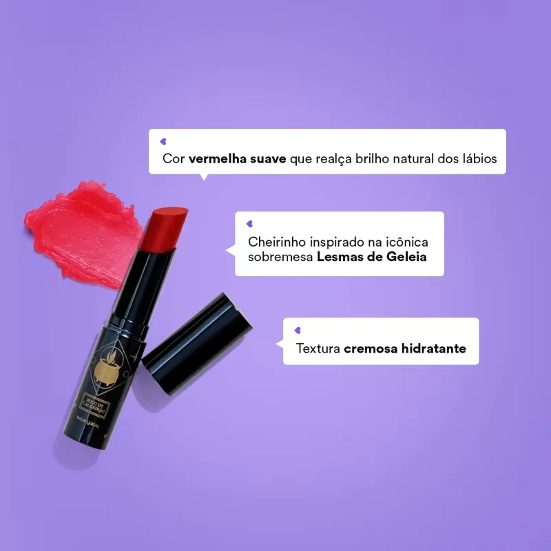 Balm Labial Vermelho Lesmas de Geleia Harry Potter Quem Disse, Berenice? 3,2g