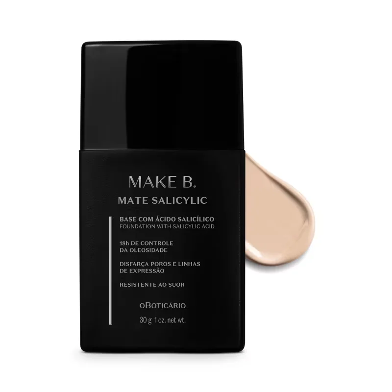 Base Líquida Efeito Mate Make B. Salicylic 130Q 30g