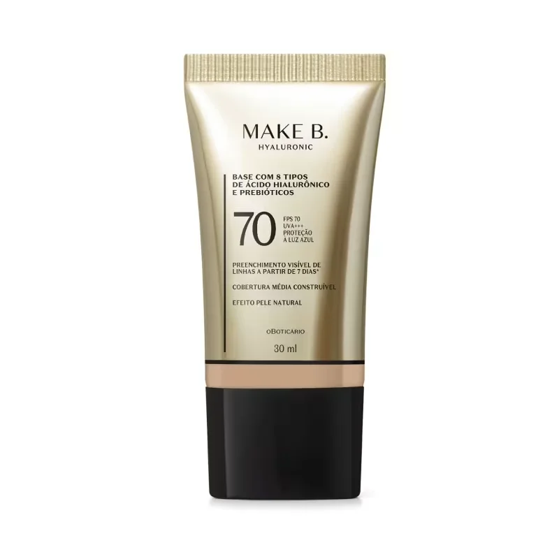 Base Líquida Protetora FPS 70 Make B. Hyaluronic Cor 120N 30ml