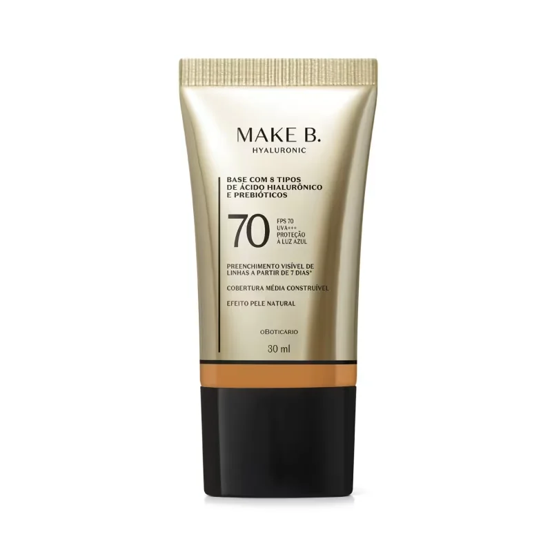 Base Líquida Protetora FPS 70 Make B. Hyaluronic Cor 270Q 30ml