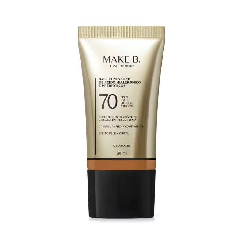 Base Líquida Protetora FPS 70 Make B. Hyaluronic Cor 275N 30ml