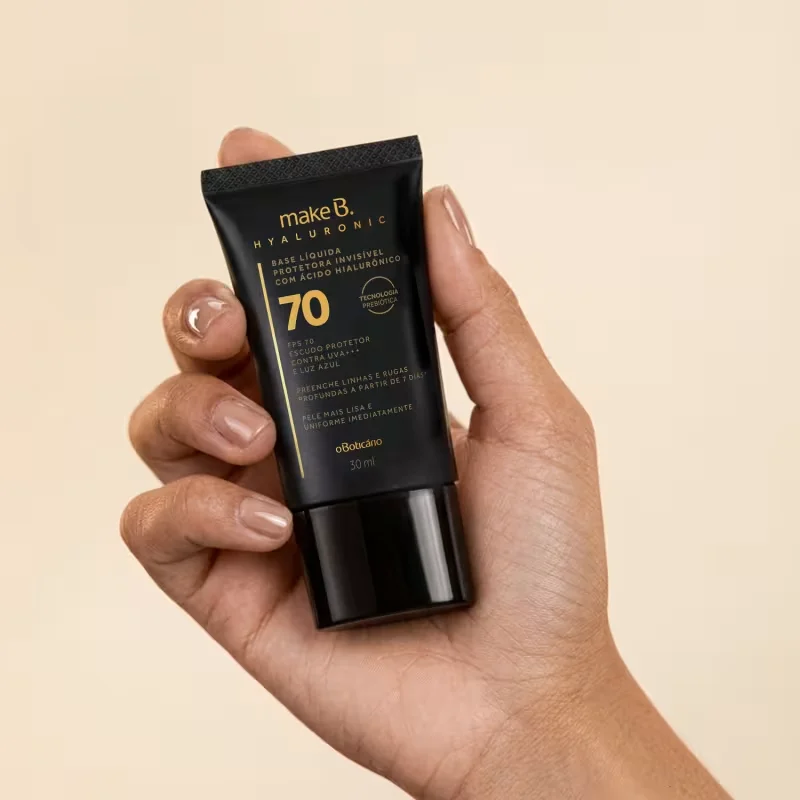 Base Líquida Protetora Invisível FPS 70 Make B. Hyaluronic 30ml