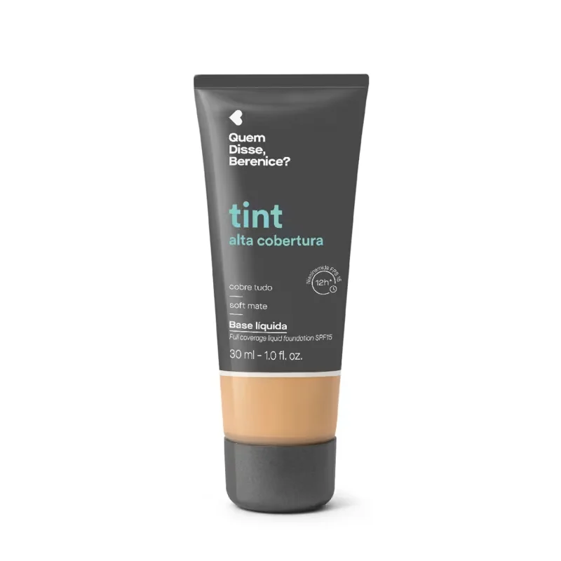 Base Líquida Tint Alta Cobertura Cor 210N Quem Disse, Berenice? 30ml