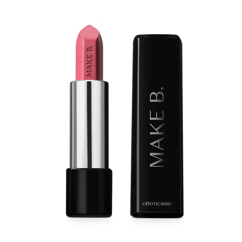 Batom Cremoso Rosa Cashmere Make.B 3,6g
