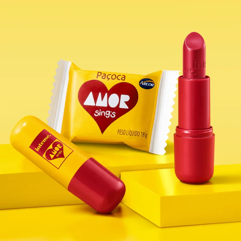 Batom Cremoso Vermelho Intense By Amor 3,8g