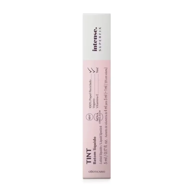 Batom Líquido Tint Vermelho 345 Intense Superfix 5ml