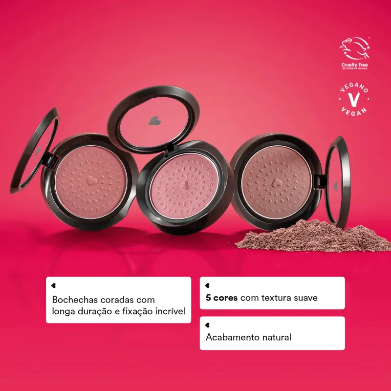 Blush Em Pó Compacto Rubor Cobre Cobrelito Quem Disse, Berenice? 2g