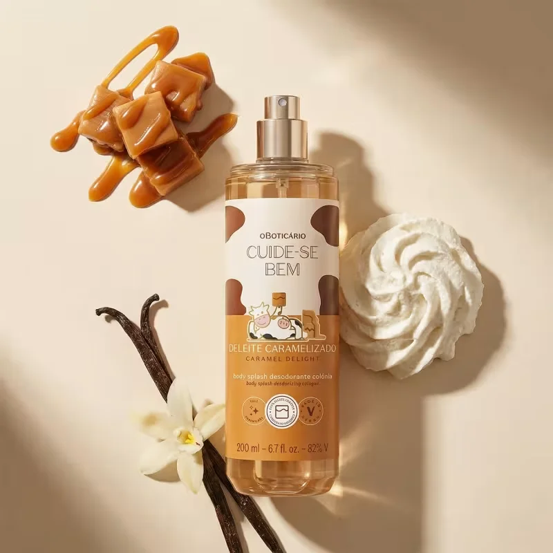 Body Splash Desodorante Colônia Cuide-se Bem Deleite Caramelizado 200ml