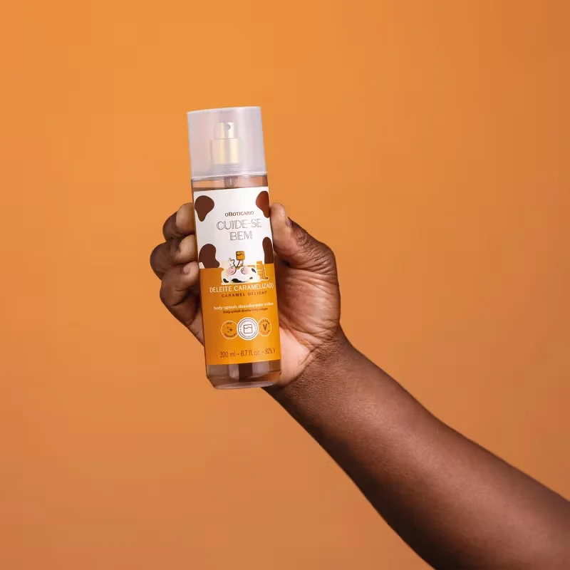 Body Splash Desodorante Colônia Cuide-se Bem Deleite Caramelizado 200ml