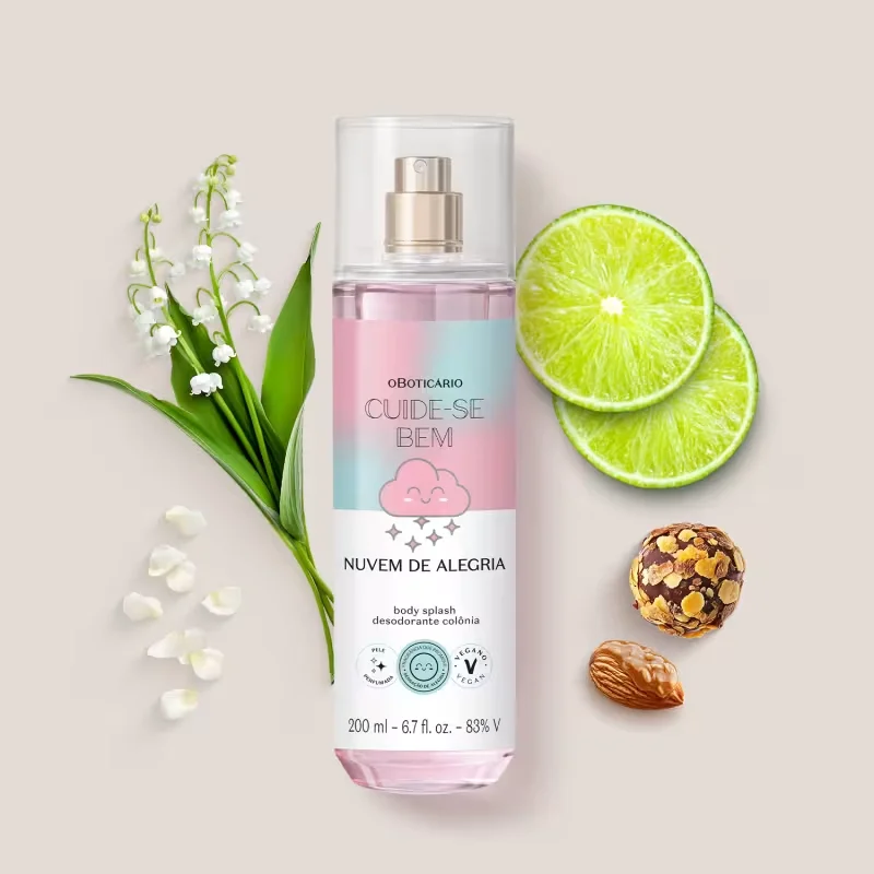 Body Splash Desodorante Colônia Cuide-se Bem Nuvem de Alegria 200ml