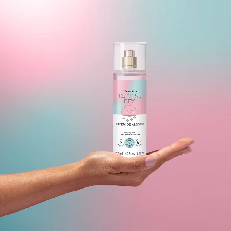 Body Splash Desodorante Colônia Cuide-se Bem Nuvem de Alegria 200ml