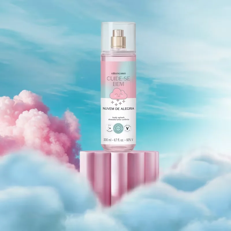 Body Splash Desodorante Colônia Cuide-se Bem Nuvem de Alegria 200ml