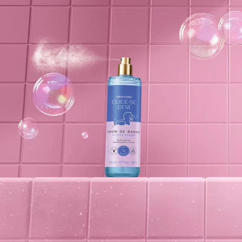 Body Splash Desodorante Colônia Cuide-se Bem Show de Banho 200ml