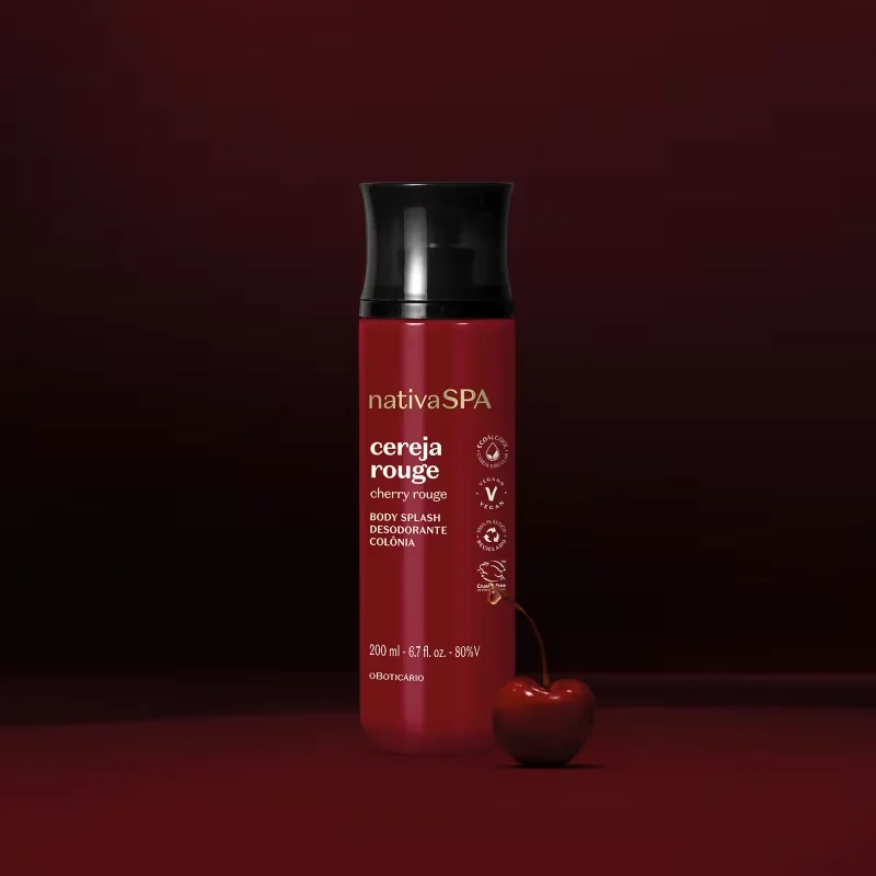 Body Splash Desodorante Colônia Nativa Spa Cereja Rouge 200ml