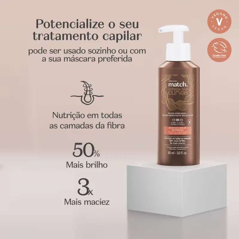 Booster Capilar Nutrição Match Ciência das Curvas 90ml