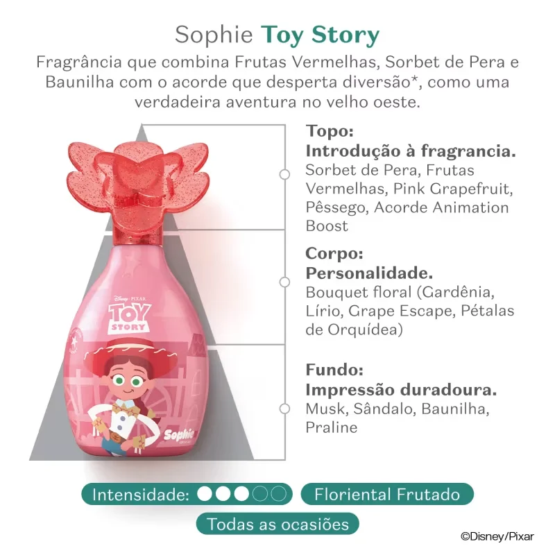 Colônia Infantil Toy Story Sophie Vaqueira Valente 100ml