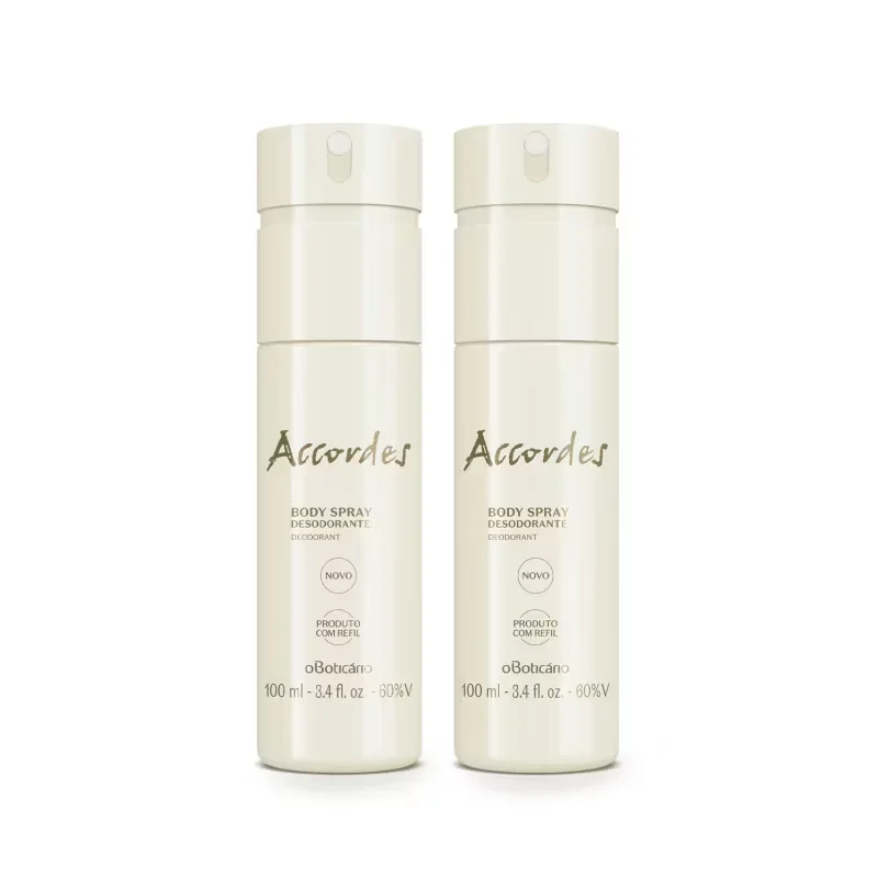 Combo Accordes: Desodorante Body Spray 2x100ml
