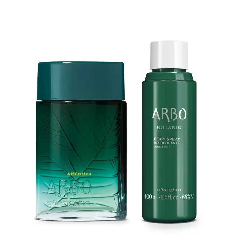 Combo Arbo: Atlântica Desodorante Colônia 100ml + Body Spray Botanic 100ml
