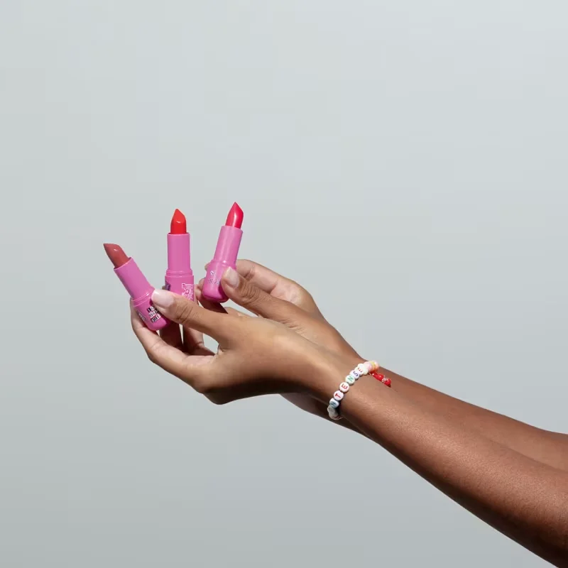 Combo Arraso Intense: Batom Rosa 3,6g + Batom Vermelho 3,6g + Batom Pink 3,6g