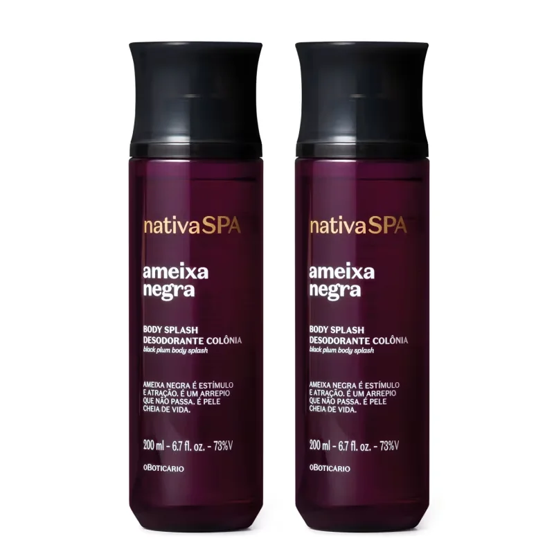 Combo Body Splash Ameixa Negra 200ml (2 itens)