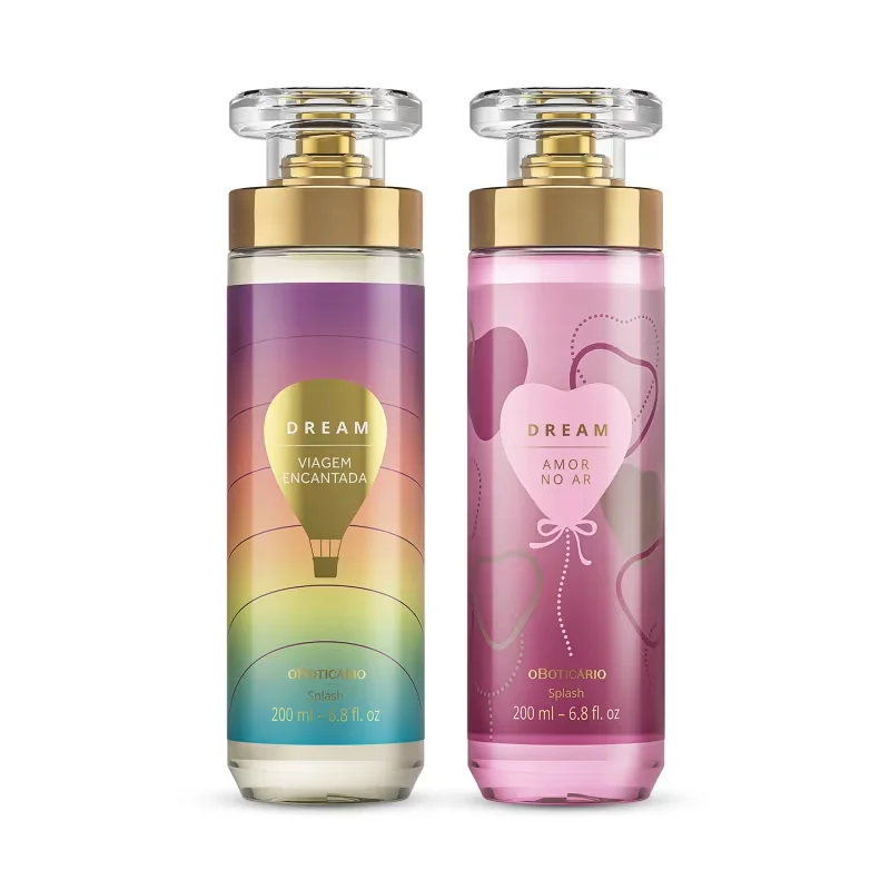 Combo Body Splash Dream: Viagem Encantada 200ml + Amor no Ar 200ml