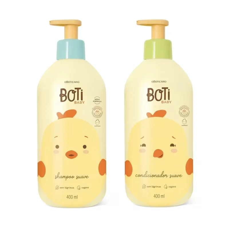 Combo Boti Baby: Shampoo Suave 400ml + Condicionador Suave 400ml