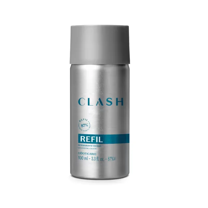 Combo Clash: Desodorante Colônia 100ml + Refil 100ml