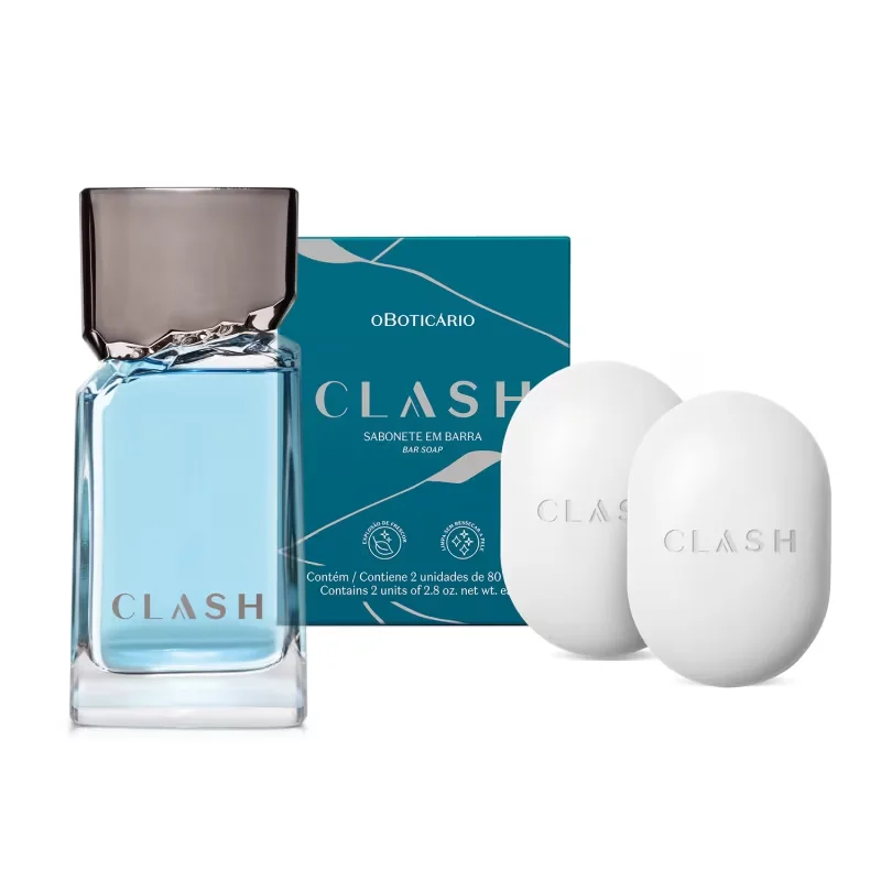 Combo Clash: Desodorante Colônia 100ml + Sabonete em Barra 2x80g