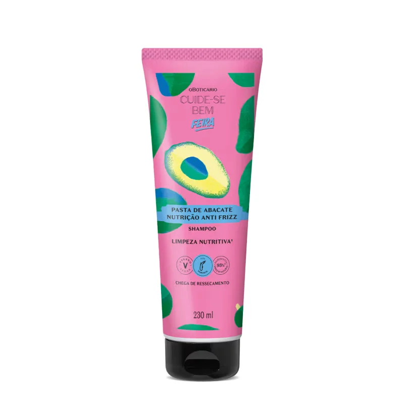 Combo Cuide-se Bem Feira Pasta de Abacate: Shampoo 230ml + Máscara Capilar 250ml