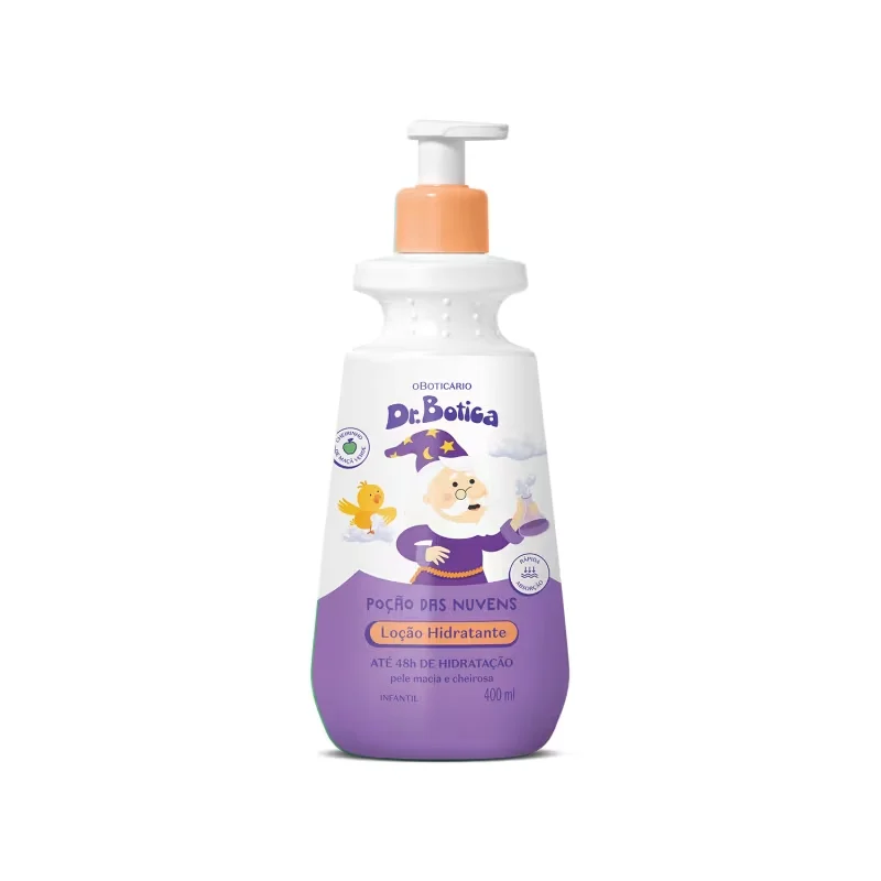 Combo Dr. Botica: Sabonete Líquido Infantil 400ml + Loção Corporal Infantil 400ml + Roupão Infantil