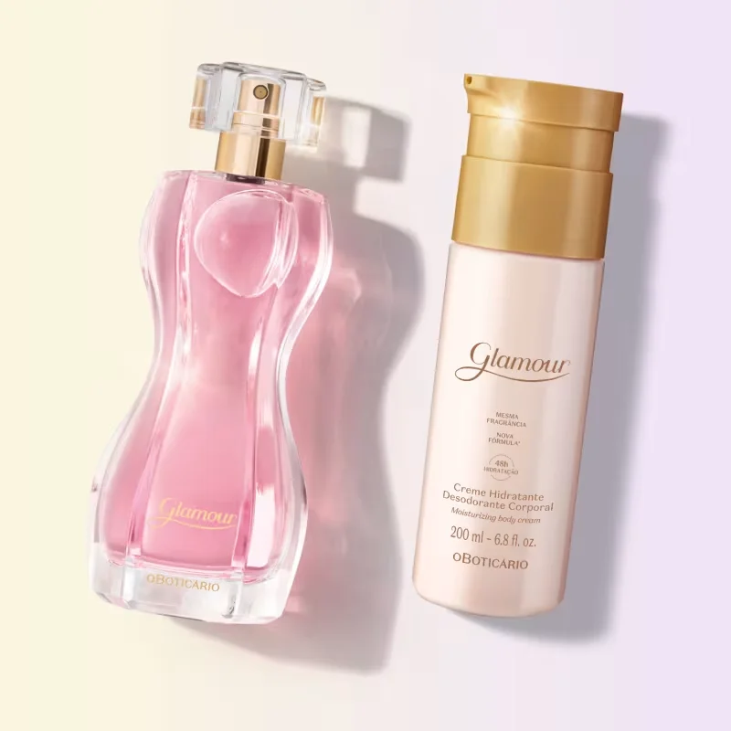 Combo Glamour: Creme Desodorante Hidratante Corporal 200ml + Desodorante Colônia 75ml