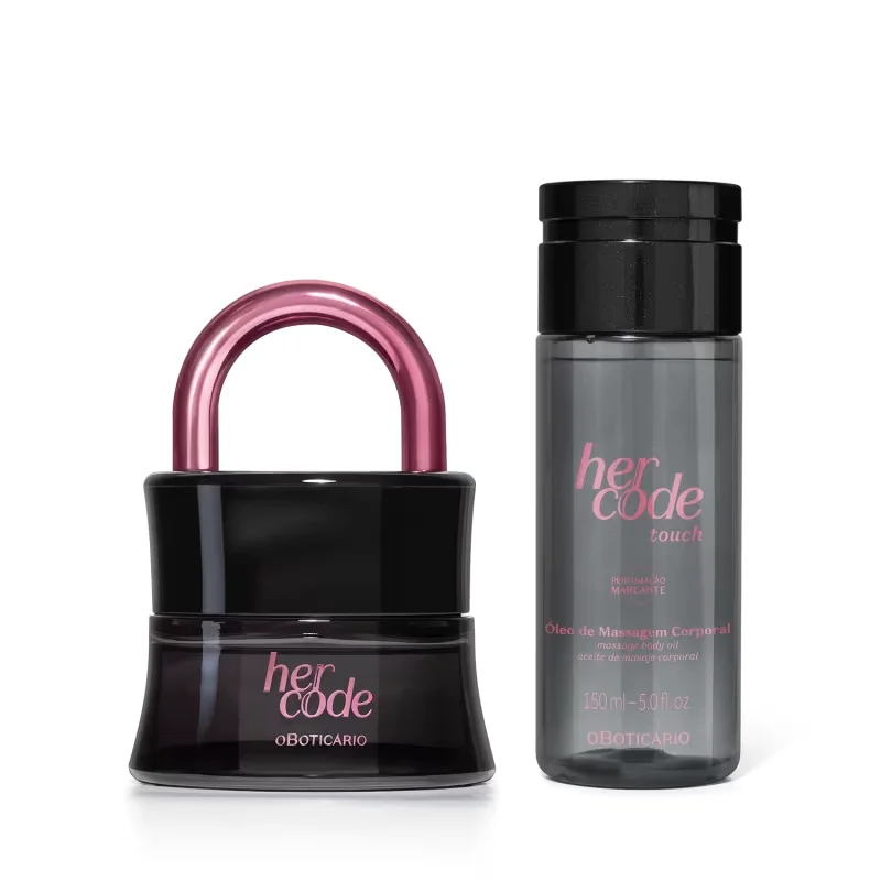 Combo Her Code Touch: Eau De Parfum 50ml + Óleo de Massagem Corporal 150ml