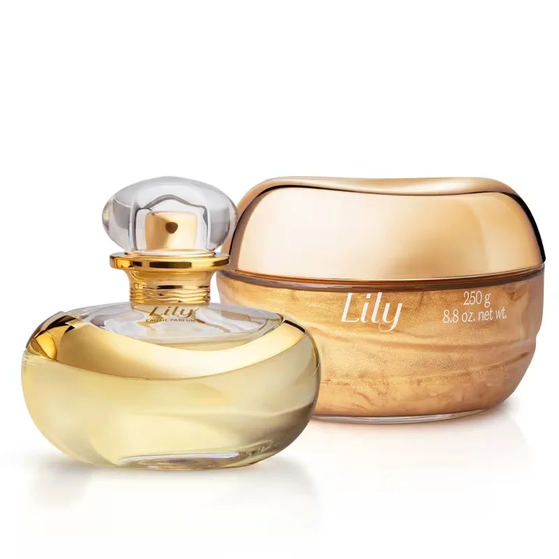 Combo Lily: Eau de Parfum 75ml + Geléia Iluminadora Corporal Lily Glow 250g