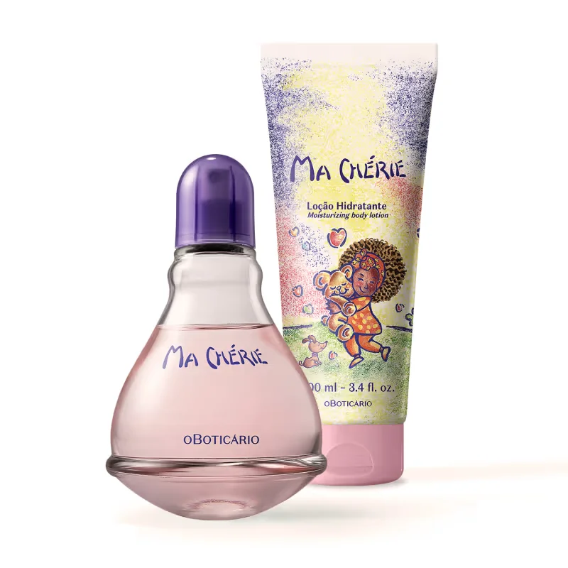 Combo Ma Chérie: Desodorante Colônia 100ml + Loção Desodorante Hidratante 200ml