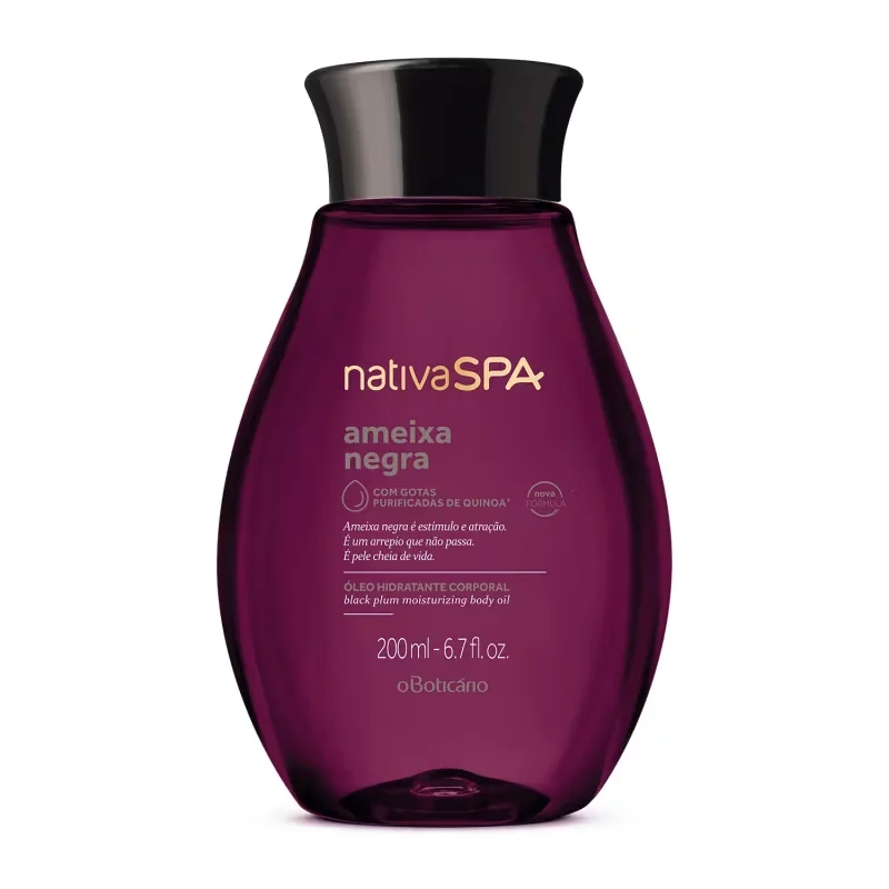 Combo Nativa Spa Ameixa Negra: Loção Corporal 200ml +Óleo Corporal 200ml