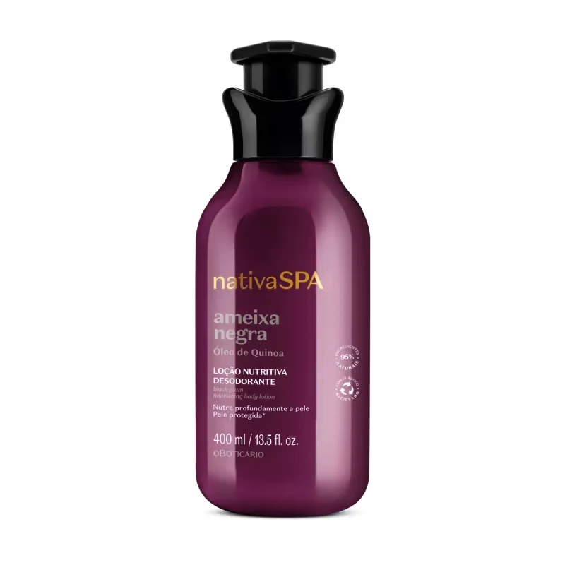 Combo Nativa Spa Ameixa Negra: Loção Corporal 400ml + Refil 350ml