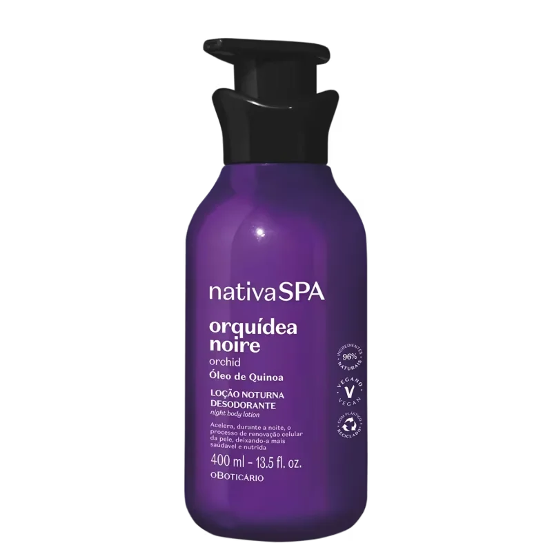 Combo Nativa Spa: Loção Corporal Orquídea Noire 400ml + Refil Ameixa Negra 350ml