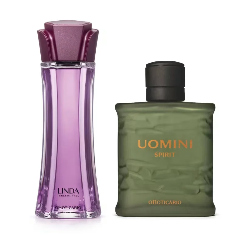 Combo Perfumaria Masculina e Feminina: Uomini Spirit 100ml + Linda Irresistível 100ml