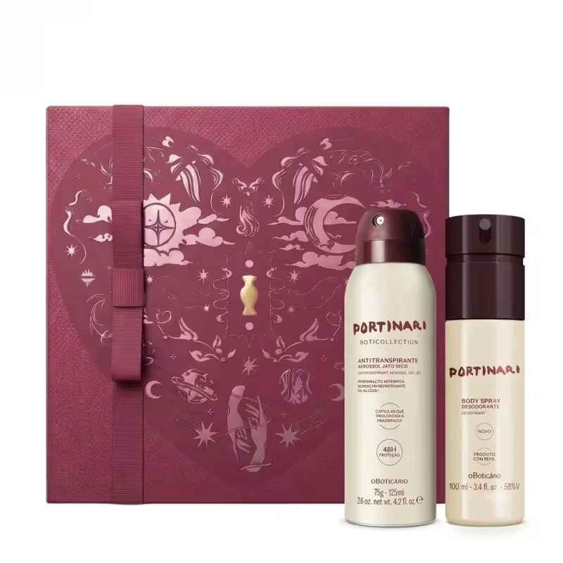 Combo Presente Dia Dos Namorados Portinari: Body Spray 100ml + Desodorante Antitranspirante 75g