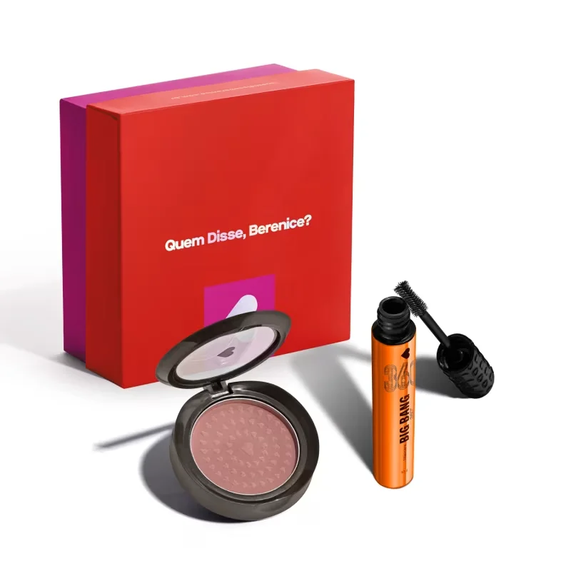 Combo Presente: Máscara de Cílios 10g + Blush Compacto Malva 2g + Caixa de Presente