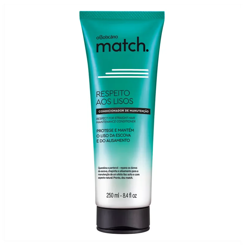 Condicionador Match Respeito aos Lisos, 250ml