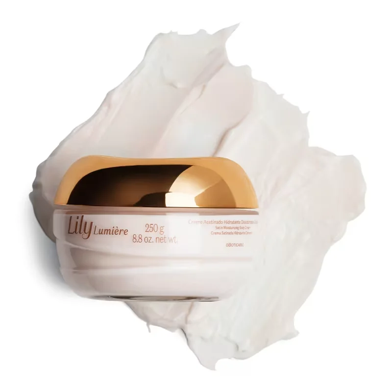 Creme Acetinado Hidratante Desodorante Corporal Lily Lumière 250g