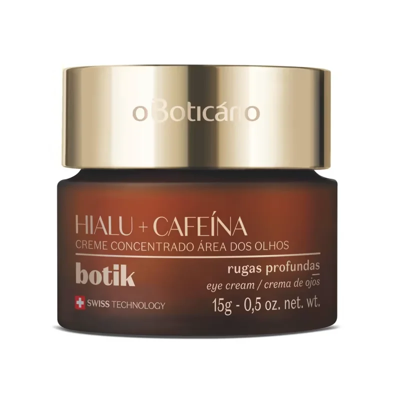 Creme Concentrado para Área dos Olhos Ácido Hialurônico e Cafeína 15g