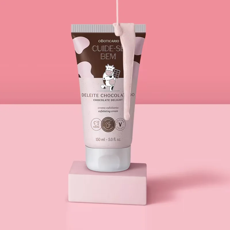 Creme Esfoliante Corporal Cuide-se Bem Deleite Chocolatudo 150ml