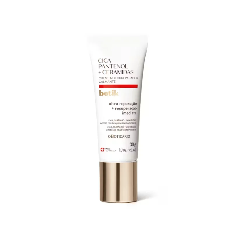 Creme Facial Multirreparador Calmante Botik Cica Pantenol E Ceramidas 30g