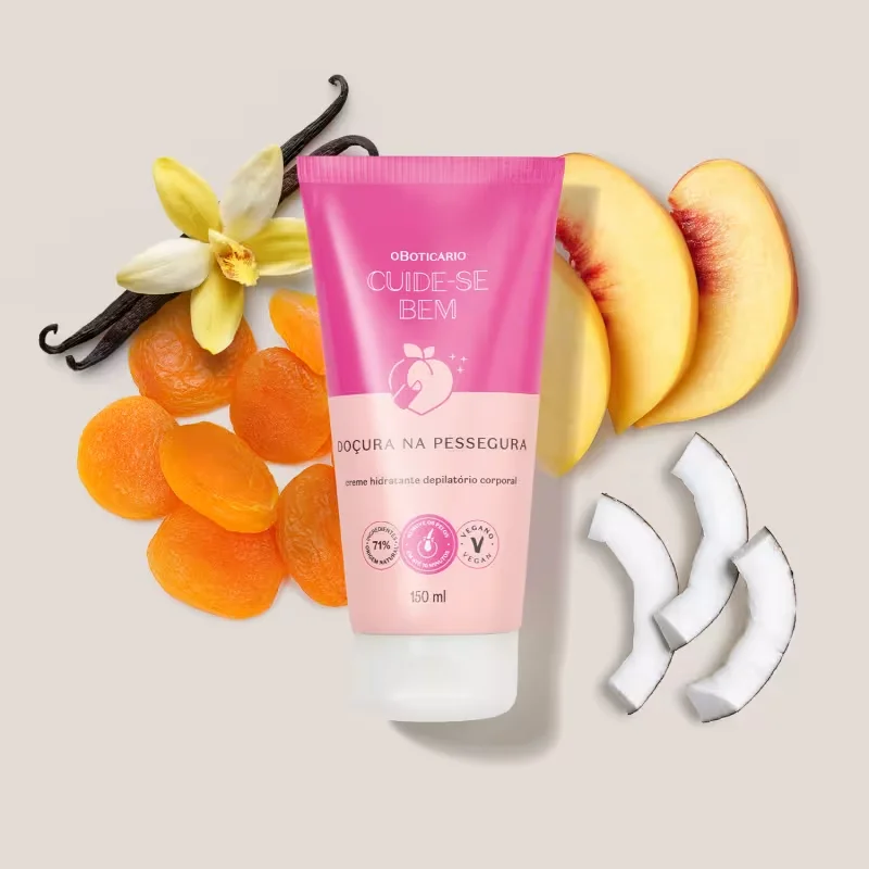 Creme Hidratante Depilatório Corporal Cuide-se Bem Doçura na Pessegura 150ml