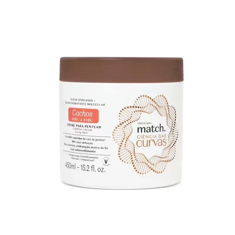 Creme Para Pentear Cachos Match Ciência das Curvas 450ml
