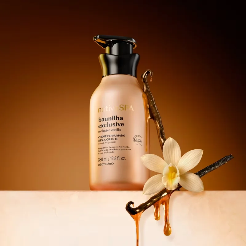 Creme Perfumado Desodorante Corporal Baunilha Exclusive 380ml