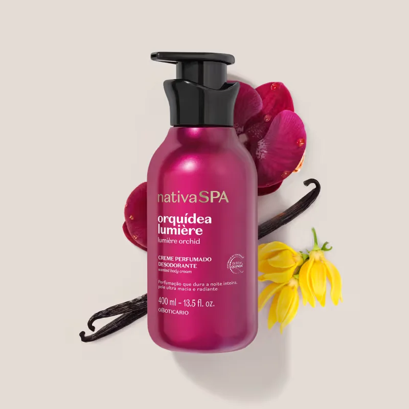 Creme Perfumado Desodorante Nativa SPA Orquídea Lumière 400ml